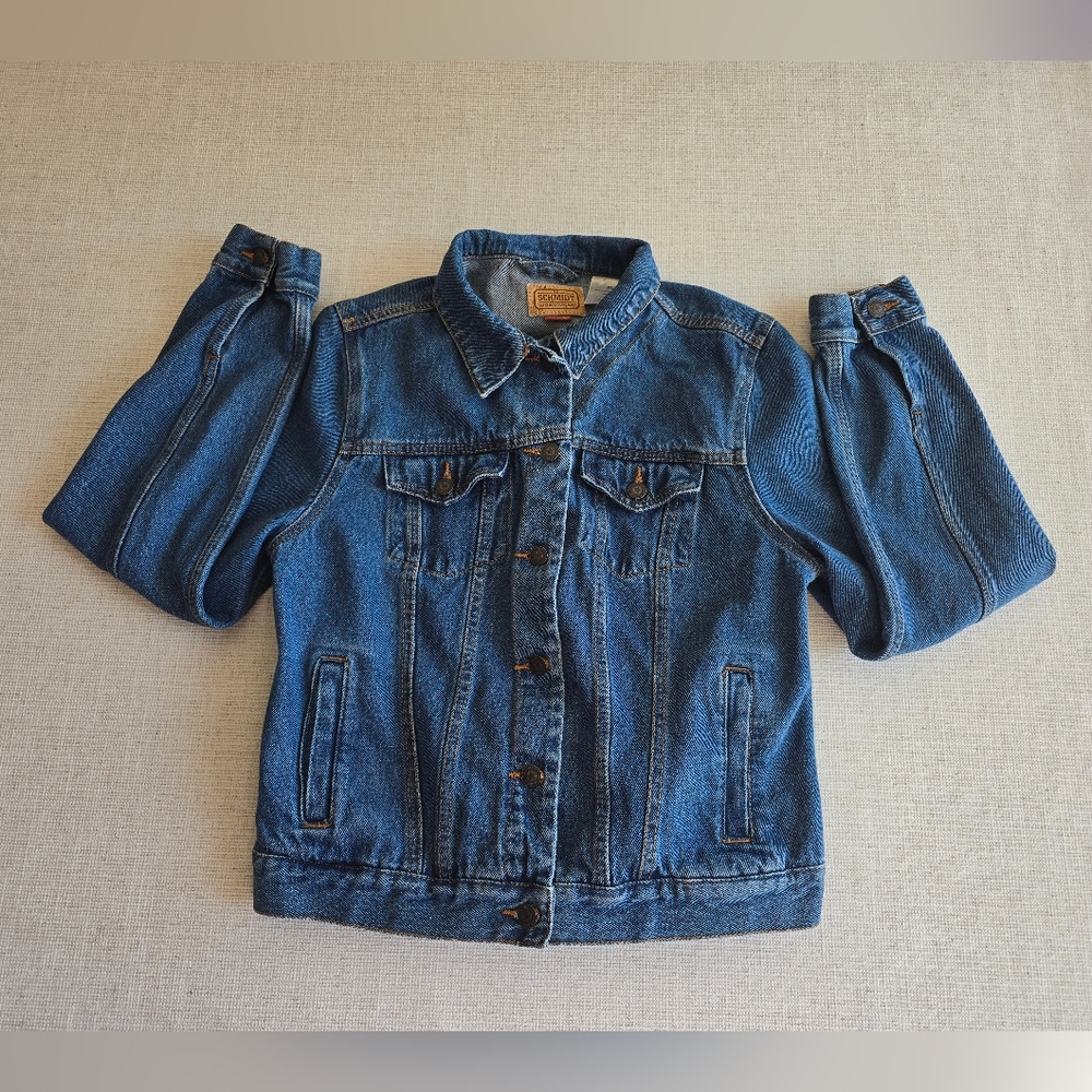 C.E SCHMIDT womens jean denim workwear jacket